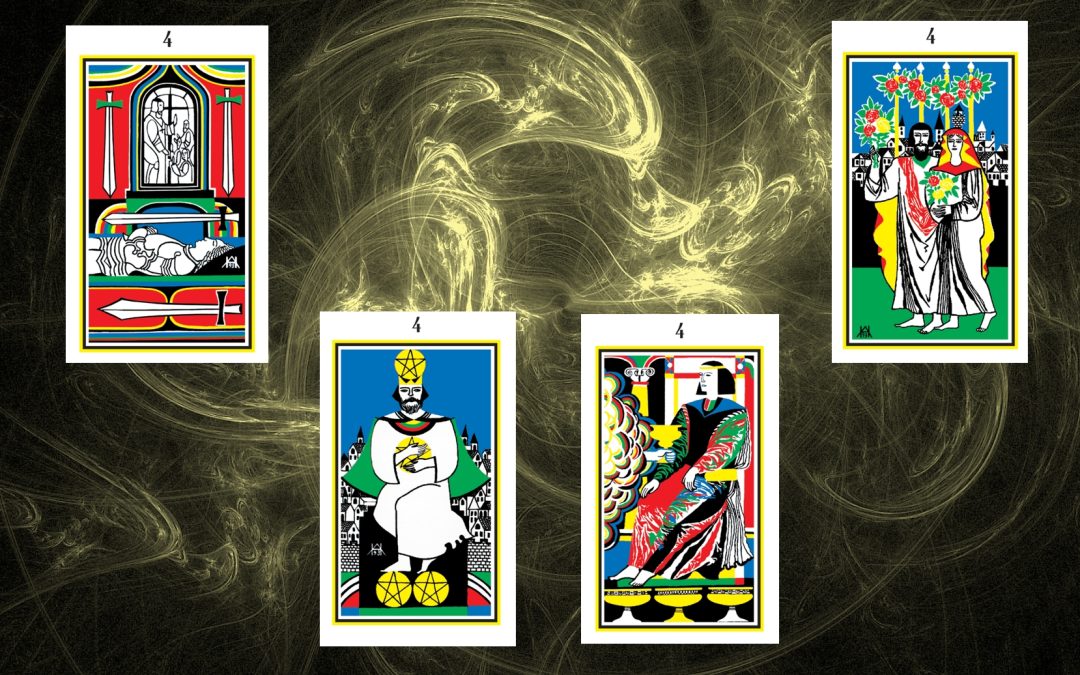 Молодші аркани Таро-3. Четвірки Стихій